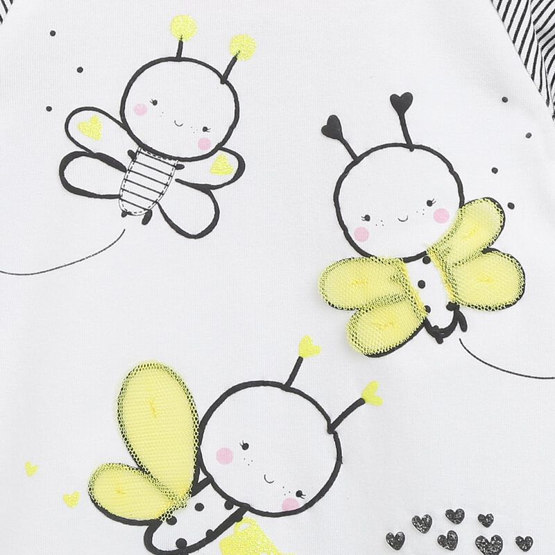 Girls Medium Yellow Leg Opening Baby Suit image number null